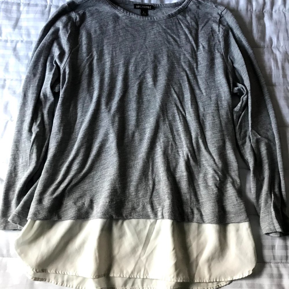J. Crew Mercantile Crew Neck Long Sleeve T